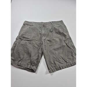 Kuhl Shorts Mens 38 Gray Canvas Chino 11" Inseam Hiking Outdoor Travel Casual